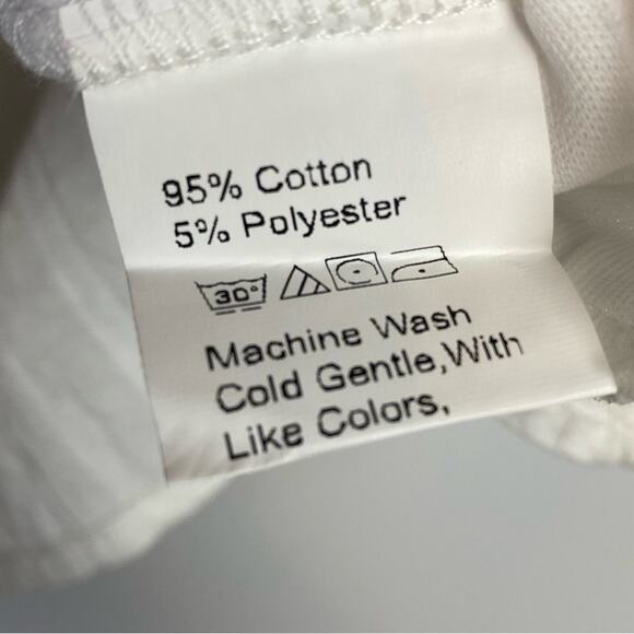 Shein Frill Trim Tie Front Crinkle Dress White Size Small (4) - Picture 7 of 13